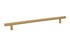Emtek 86364US4 Brass Bar Cabinet Pull with 10" Center to Center Satin Brass Finish Sparrow Supply
