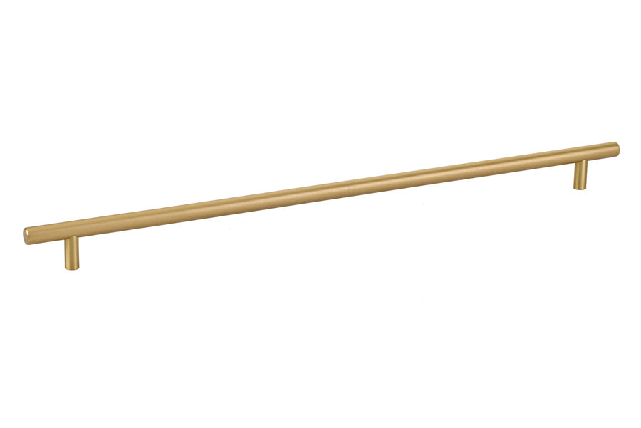 Emtek 86366US4 Brass Bar Cabinet Pull 16" Center to Center Satin Brass Finish Sparrow Supply