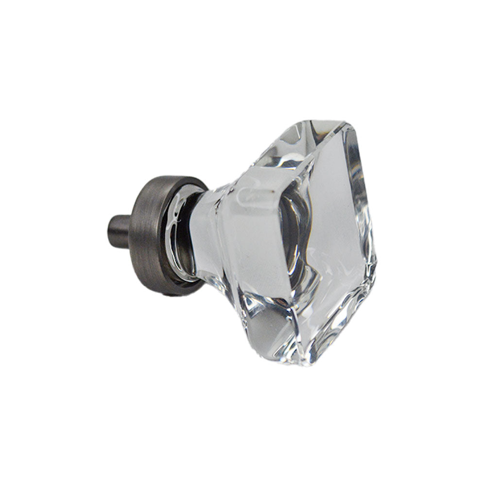 Emtek 86403US15A Square 1-3/8" Cabinet Knob Pewter Finish Sparrow Supply