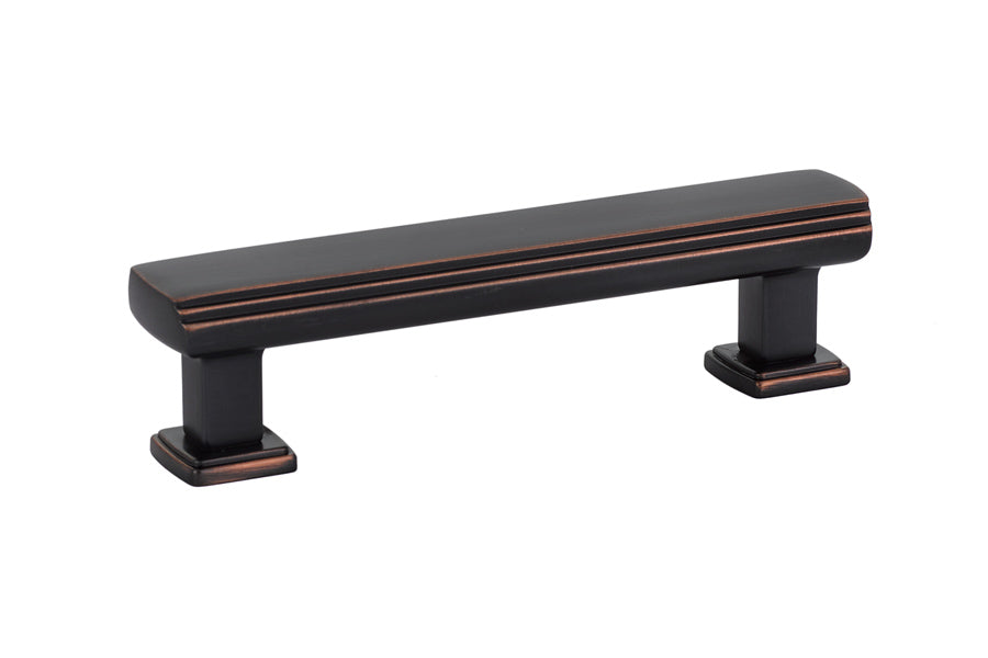 Emtek 86422US10B Art Deco Cabinet Pull with 3-1/2" Center to Center Oil Rubbed Bronze Finish Sparrow Supply