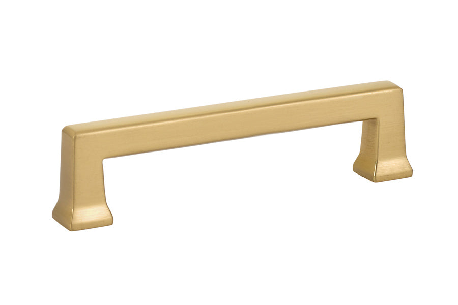 Emtek 86425US4 Alexander Cabinet Pull with 4" Center to Center Satin Brass Finish Sparrow Supply