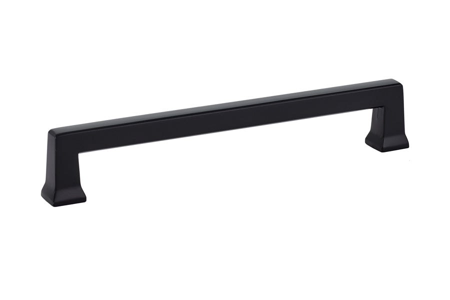 Emtek 86426US19 Alexander Cabinet Pull with 6" Center to Center Flat Black Finish Sparrow Supply