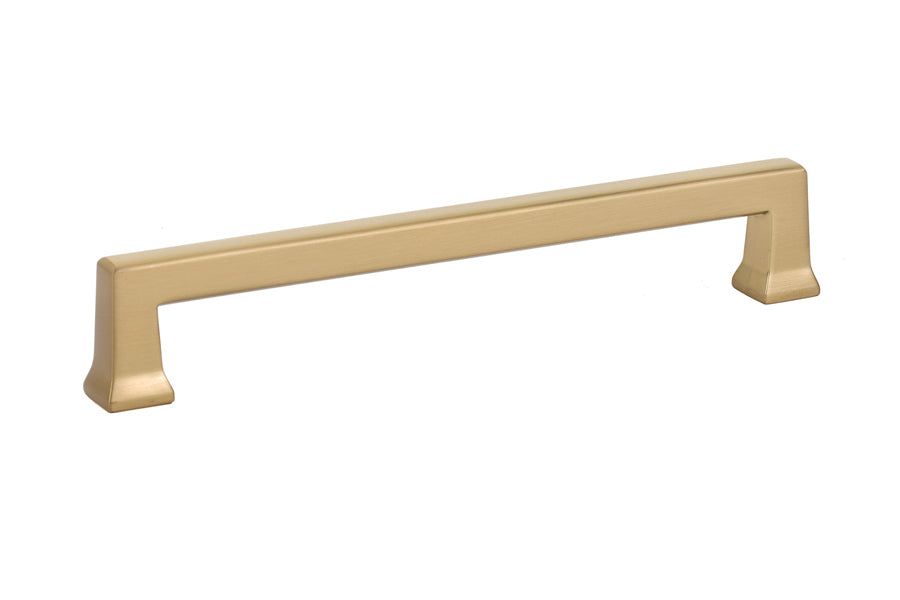 Emtek 86426US4 Alexander Cabinet Pull with 6" Center to Center Satin Brass Finish Sparrow Supply