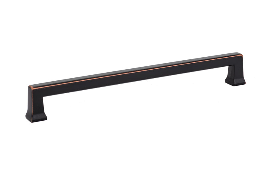 Emtek 86427US10B Alexander Cabinet Pull with 8" Center to Center Oil Rubbed Bronze Finish Sparrow Supply