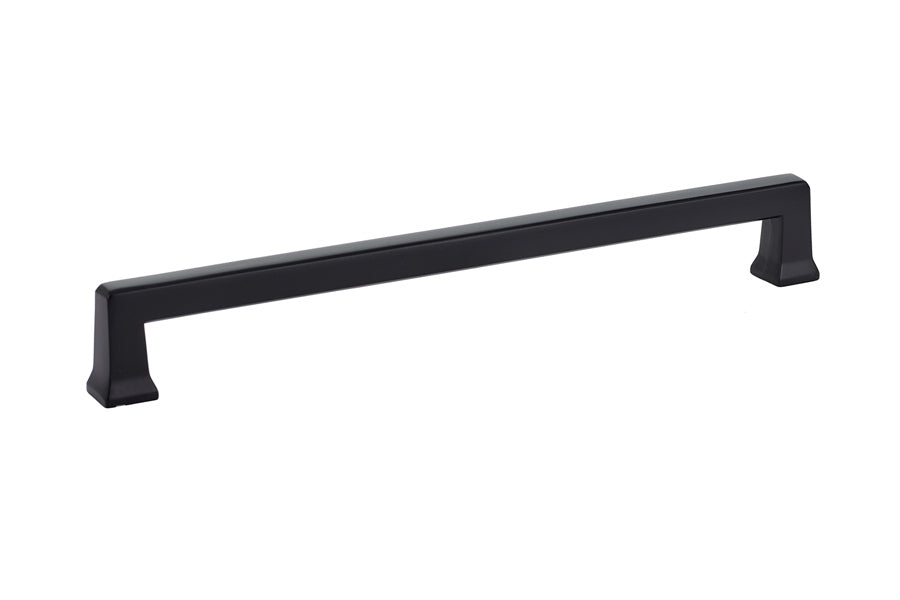 Emtek 86427US19 Alexander Cabinet Pull with 8" Center to Center Flat Black Finish Sparrow Supply