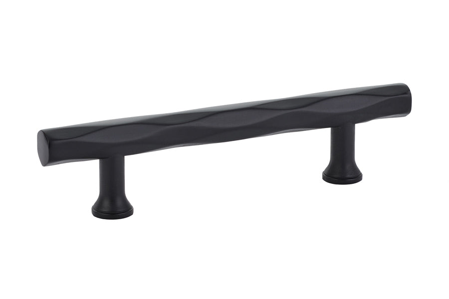 Emtek 86428US19 Tribeca Cabinet Pull with 3-1/2" Center to Center Flat Black Finish Sparrow Supply