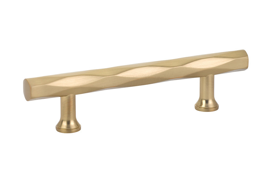 Emtek 86428US4 Tribeca Cabinet Pull with 3-1/2" Center to Center Satin Brass Finish Sparrow Supply