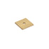 Emtek 86434US4 Art Deco Square Backplate for Cabinet Knob Satin Brass Finish Sparrow Supply