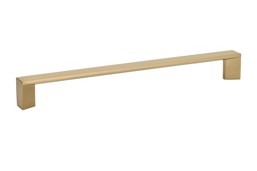 Emtek 86438US4 Trinity Cabinet Pull with 8" Center To Center Satin Brass Finish Sparrow Supply