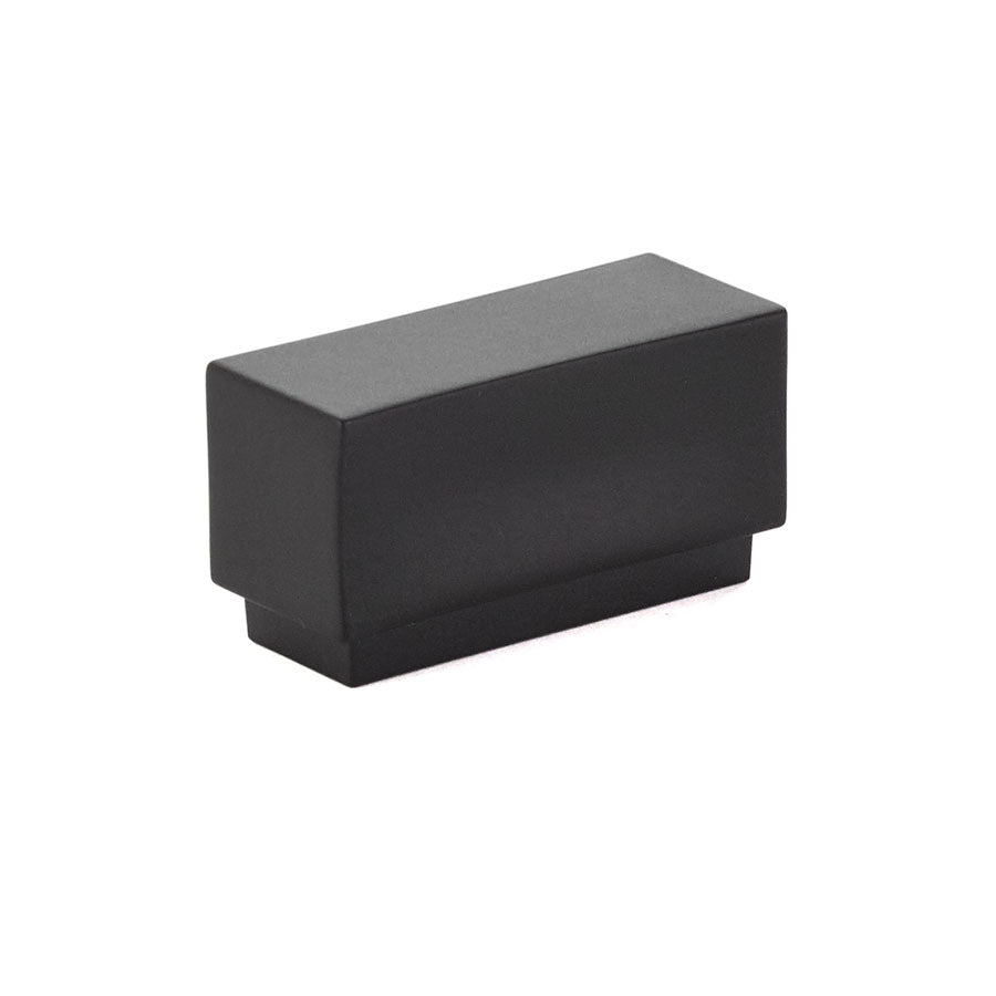 Emtek 86446US19 Cinder 1-5/8" Cabinet Knob with 1" Center to Center Flat Black Finish Sparrow Supply