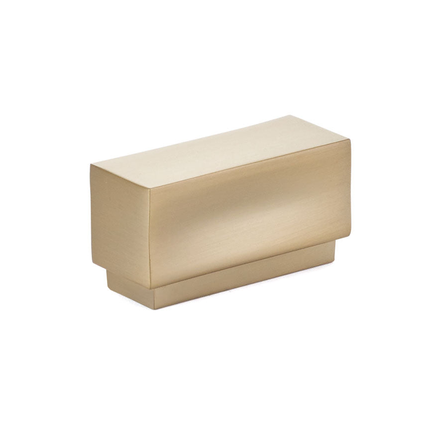 Emtek 86446US4 Cinder 1-5/8" Cabinet Knob with 1" Center to Center Satin Brass Finish Sparrow Supply
