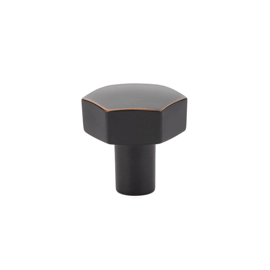 Emtek 86457US10B Mod Hex 1-1/8" Cabinet Knob Oil Rubbed Bronze Finish Sparrow Supply