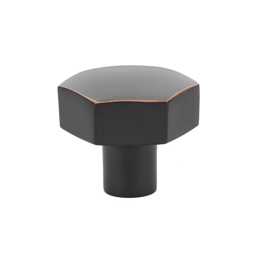Emtek 86458US10B Mod Hex 1-1/2" Cabinet Knob Oil Rubbed Bronze Finish Sparrow Supply