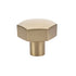Emtek 86458US4 Mod Hex 1-1/2" Cabinet Knob Satin Brass Finish Sparrow Supply