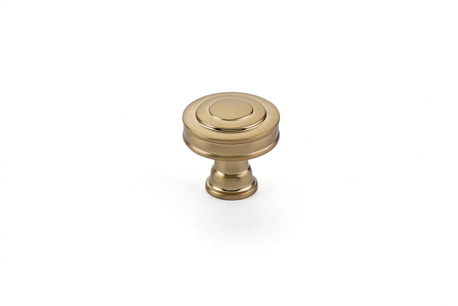 Emtek 86463US4 Glendon 1-1/4" Cabinet Knob Satin Brass Finish Sparrow Supply