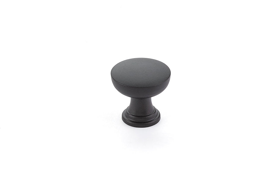 Emtek 86467US19 Overland 1-1/4" Cabinet Knob Flat Black Finish Sparrow Supply