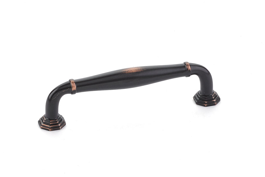 Emtek 86472US10B Blythe Cabinet Pull with 4" Center to Center Oil Rubbed Bronze Finish Sparrow Supply