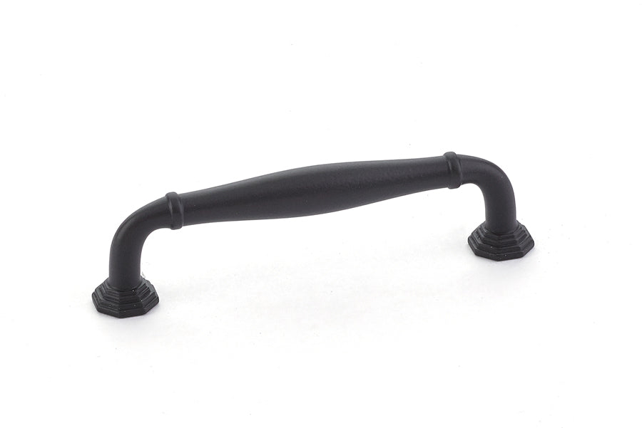 Emtek 86472US19 Blythe Cabinet Pull with 4" Center to Center Flat Black Finish Sparrow Supply