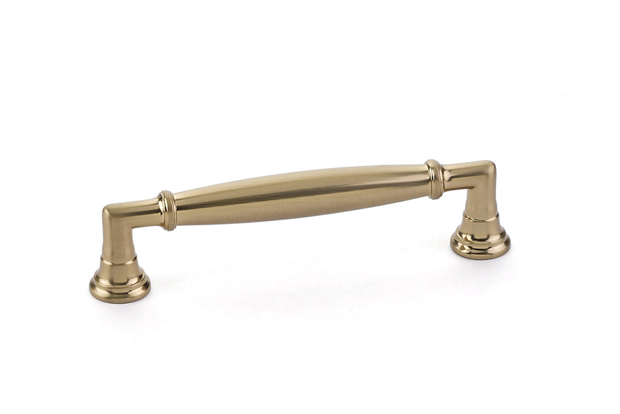 Emtek 86476US4 Westwood Cabinet Pull with 4" Center to Center Satin Brass Finish Sparrow Supply
