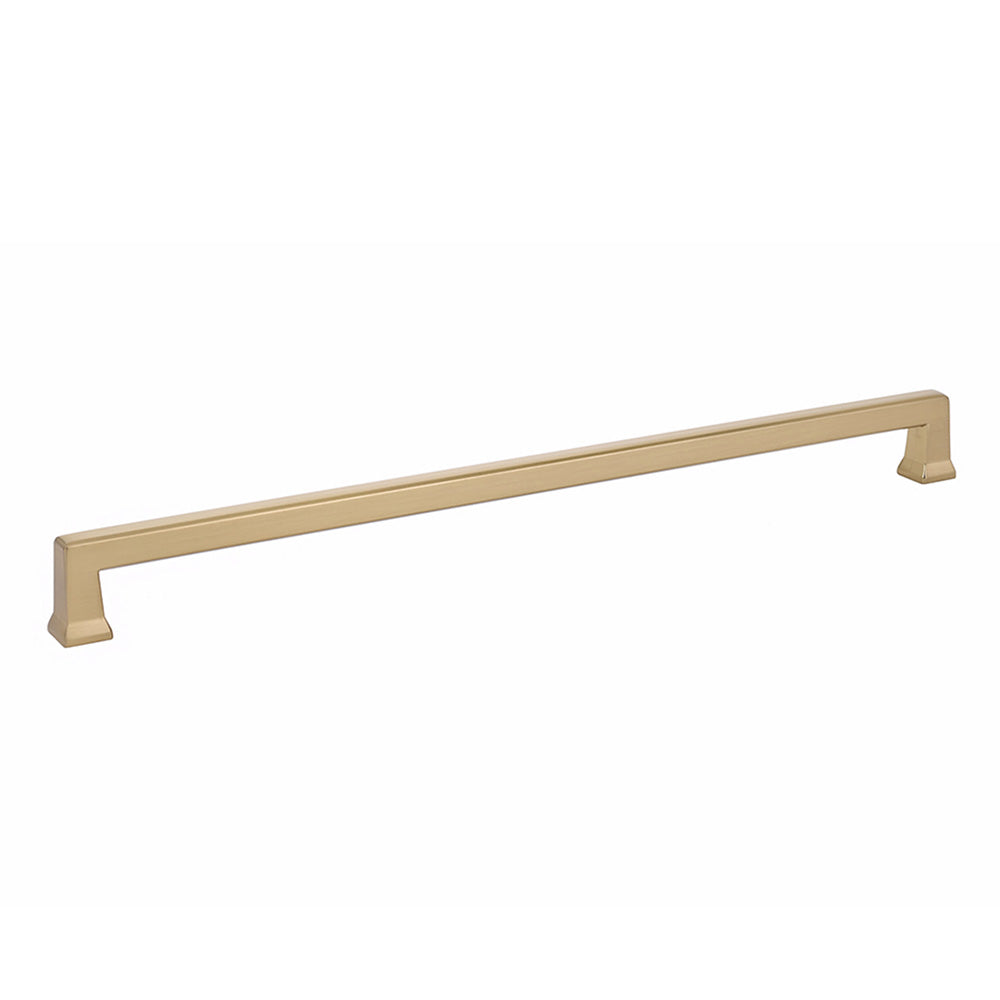 Emtek 86479US4 Alexander Cabinet Pull with 12" Center to Center Satin Brass Finish Sparrow Supply