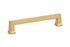 Emtek 86484US4 Alexander Cabinet Pull with 5" Center to Center Satin Brass Finish Sparrow Supply