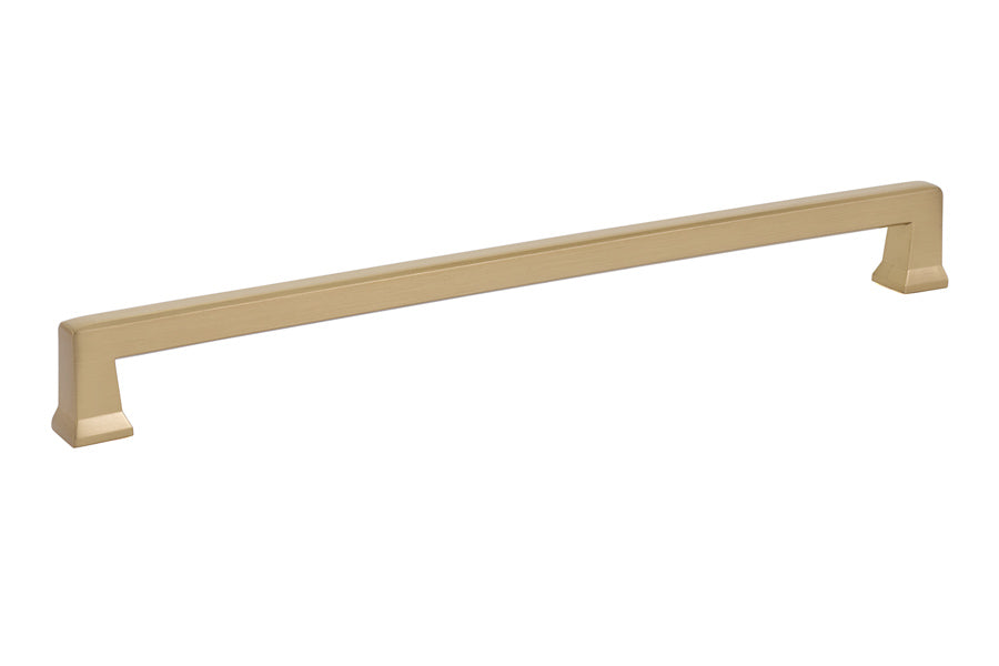 Emtek 86485US4 Alexander Cabinet Pull with 10" Center to Center Satin Brass Finish Sparrow Supply