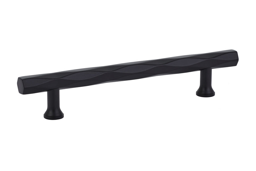 Emtek 86489US19 Tribeca Cabinet Pull with 5" Center to Center Flat Black Finish Sparrow Supply