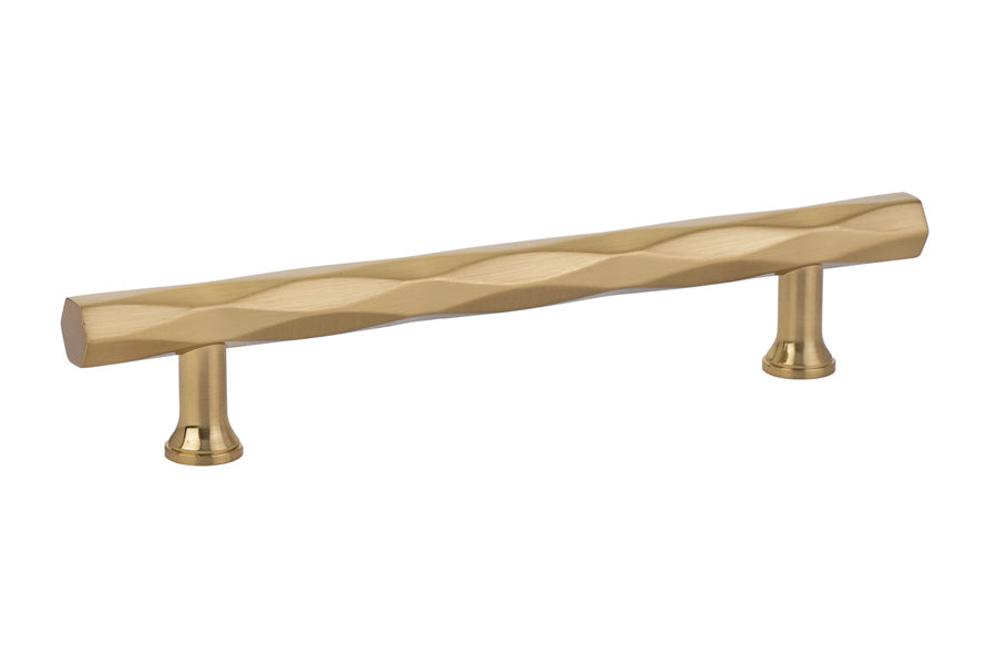 Emtek 86489US4 Tribeca Cabinet Pull with 5" Center to Center Satin Brass Finish Sparrow Supply