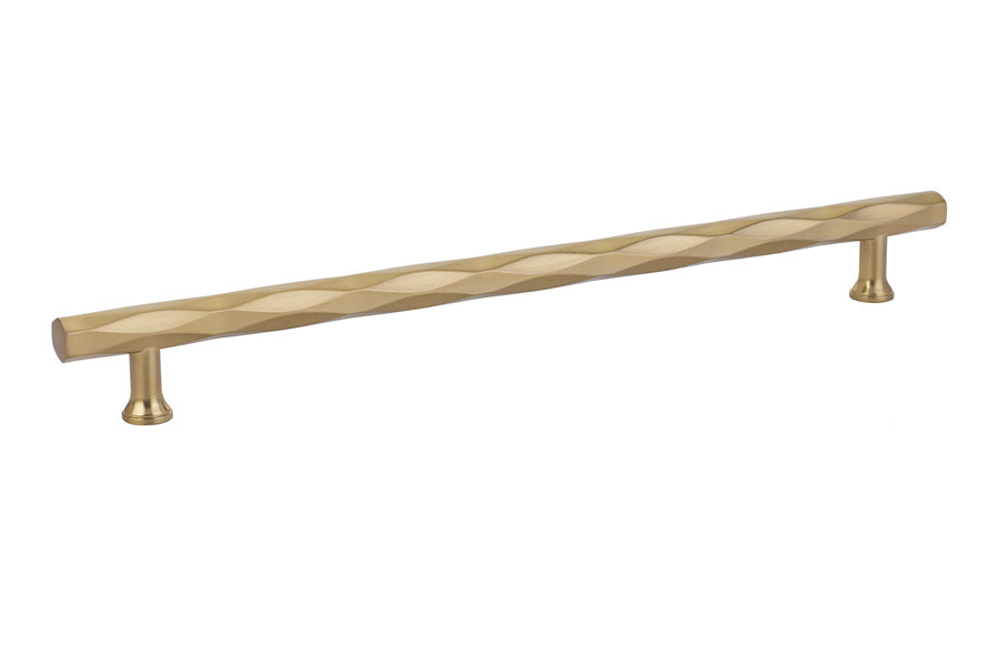Emtek 86490US4 Tribeca Cabinet Pull with 10" Center to Center Satin Brass Finish Sparrow Supply