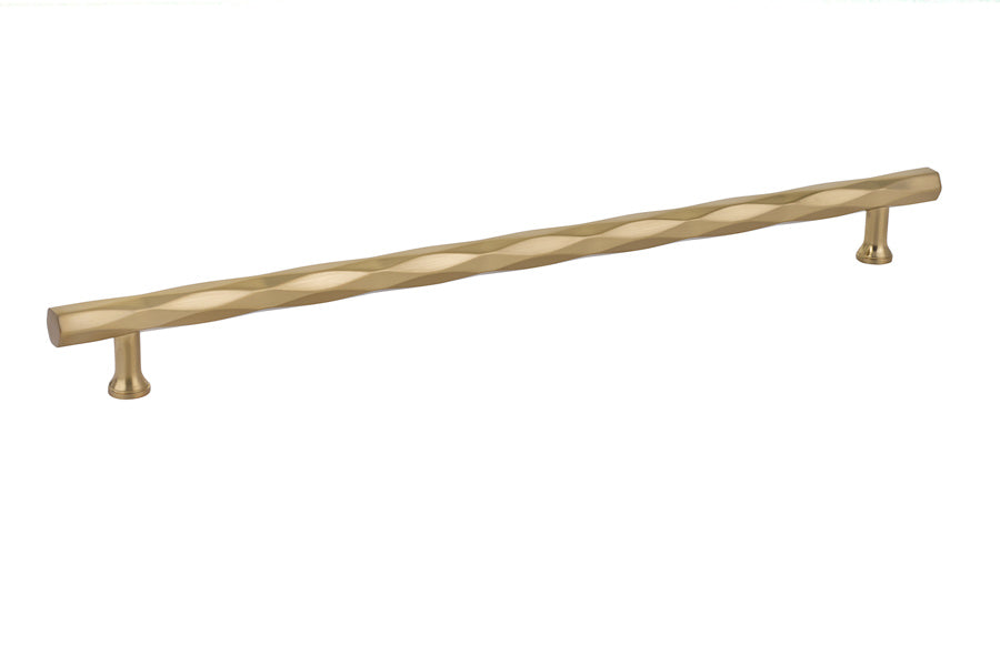 Emtek 86491US4 Tribeca Cabinet Pull with 12" Center to Center Satin Brass Finish Sparrow Supply
