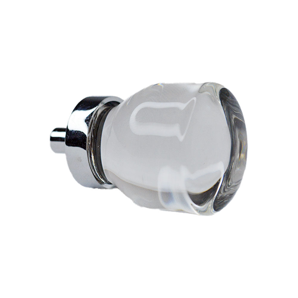 Emtek 86562US26 Juneau 1-1/8" Glass Cabinet Knob Polished Chrome Finish Sparrow Supply