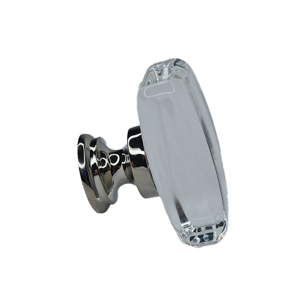 Emtek 86566US14 Windsor 1-5/8" Glass Cabinet Knob Polished Nickel Lifetime Finish Sparrow Supply
