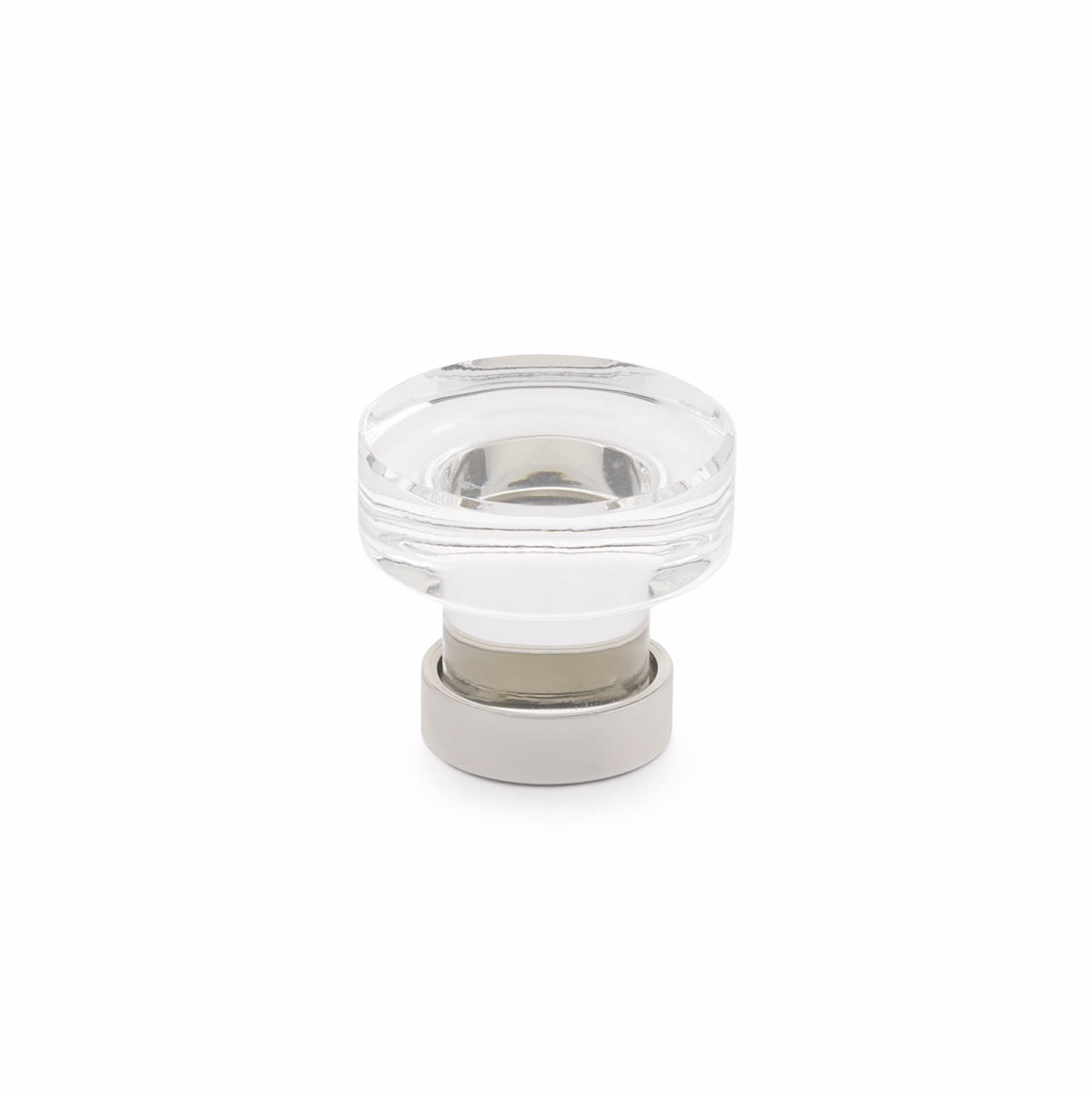 Emtek 86569US14 Grayson 1-1/4" Glass Cabinet Knob Polished Nickel Lifetime Finish Sparrow Supply