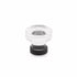 Emtek 86569US19 Grayson 1-1/4" Glass Cabinet Knob Flat Black Finish Sparrow Supply