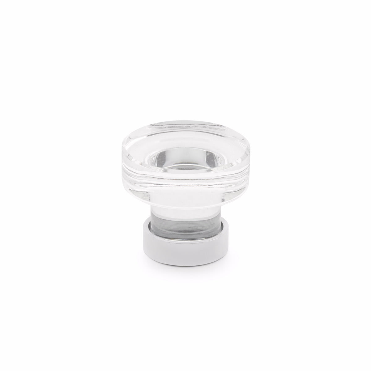 Emtek 86569US26 Grayson 1-1/4" Glass Cabinet Knob Polished Chrome Finish Sparrow Supply