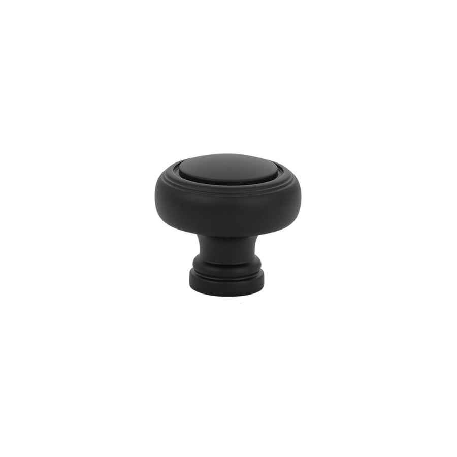 Emtek 86610US19 Norwich 1-1/4" Cabinet Knob Flat Black Finish Sparrow Supply