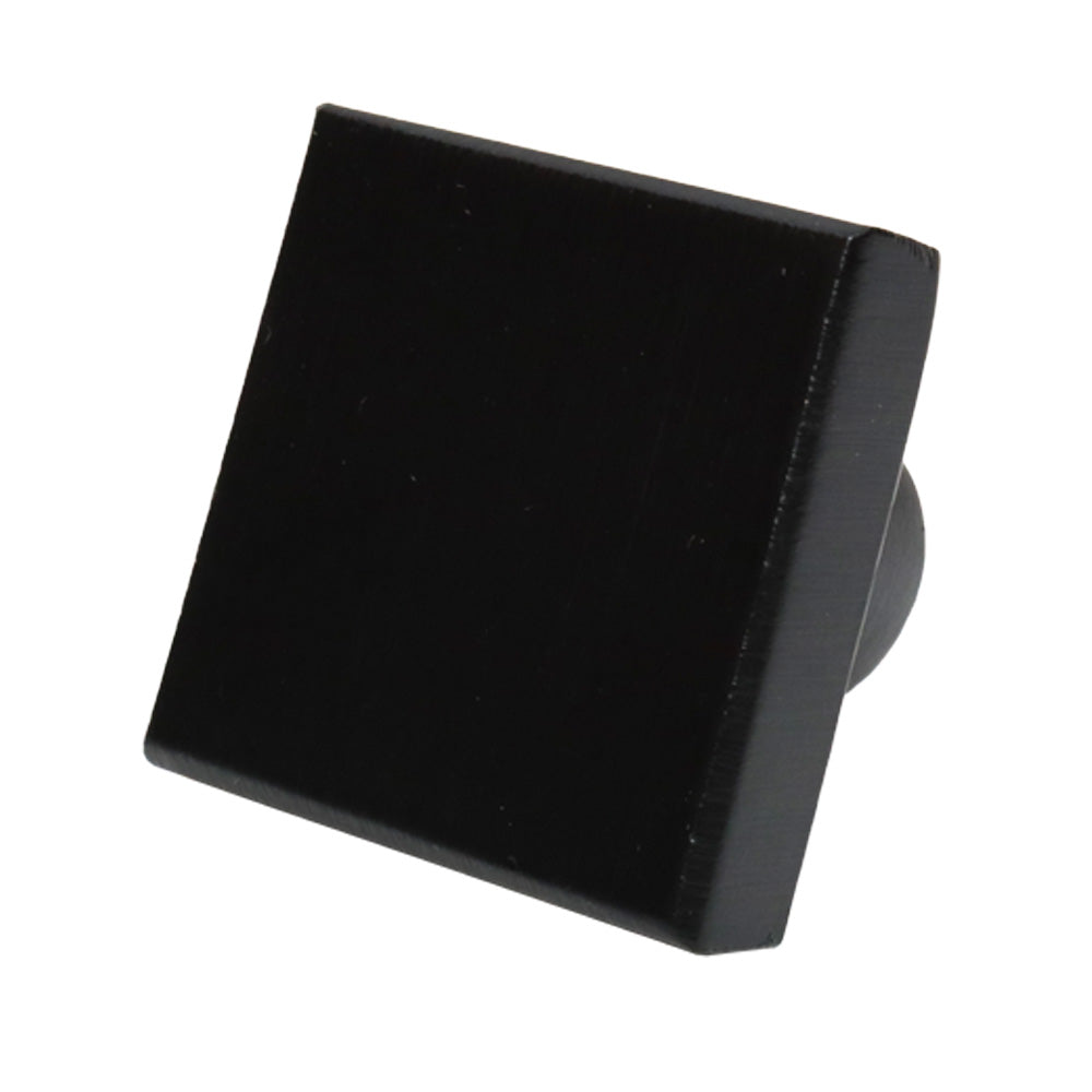 Emtek 86662FB Rustic Modern Square 1-1/4" Cabinet Knob Flat Black Bronze Finish Sparrow Supply