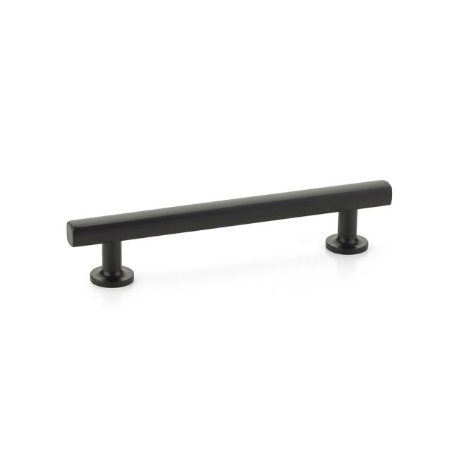 Emtek 86676US19 Freestone Cabinet Pull with 5" Center to Center Flat Black Finish Sparrow Supply