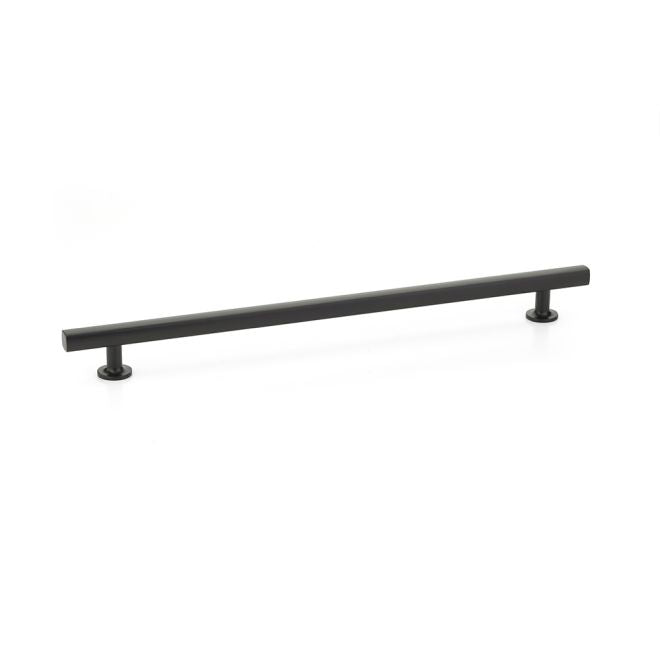 Emtek 86678US19 Freestone Cabinet Pull with 12" Center to Center Flat Black Finish Sparrow Supply