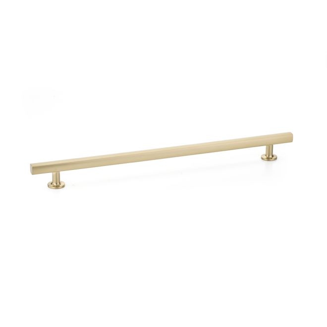 Emtek 86678US4 Freestone Cabinet Pull with 12" Center to Center Satin Brass Finish Sparrow Supply
