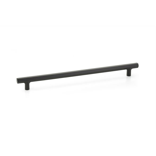 Emtek 86681US19 Mod Hex Cabinet Pull with 12" Center to Center Flat Black Finish Sparrow Supply