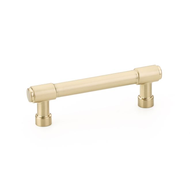 Emtek 86686US4 Jasper Cabinet Pull with 3-1/2" Center to Center Satin Brass Finish Sparrow Supply
