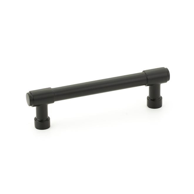 Emtek 86687US19 Jasper Cabinet Pull with 4" Center to Center Flat Black Finish Sparrow Supply