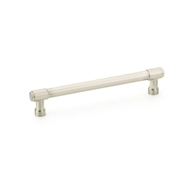 Emtek 86689US15 Jasper Cabinet Pull with 6" Center to Center Satin Nickel Finish Sparrow Supply