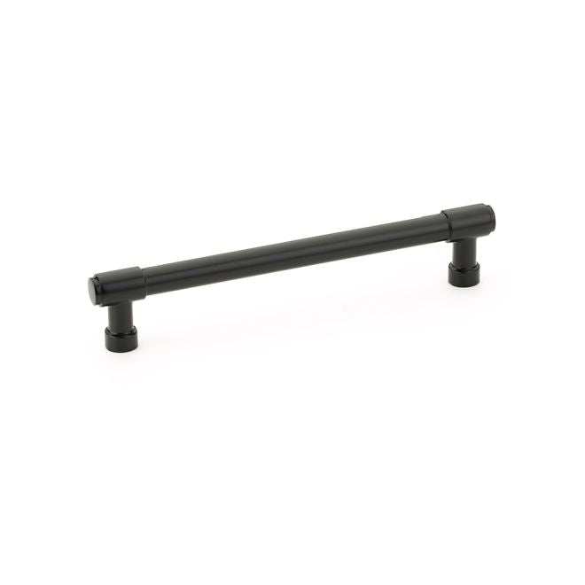 Emtek 86689US19 Jasper Cabinet Pull with 6" Center to Center Flat Black Finish Sparrow Supply