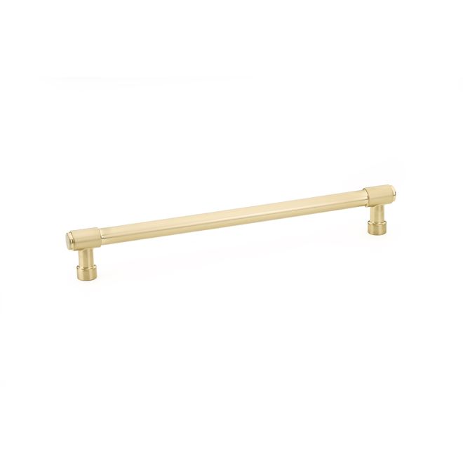 Emtek 86690US4 Jasper Cabinet Pull with 8" Center to Center Satin Brass Finish Sparrow Supply