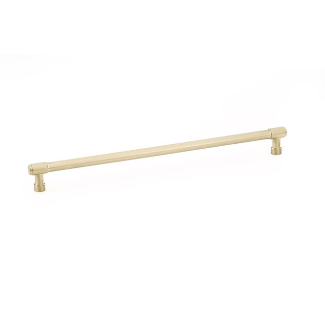 Emtek 86692US4 Jasper Cabinet Pull with 12" Center to Center Satin Brass Finish Sparrow Supply