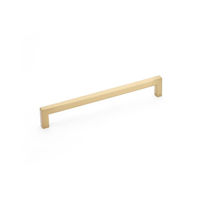 Emtek 86708US4 Warwick Cabinet Pull with 8" Center to Center Satin Brass Finish Sparrow Supply