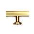 Emtek 86727US4 Freestone T Cabinet Knob Satin Brass Finish Sparrow Supply