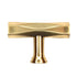 Emtek 86729US4 Tribeca T Cabinet Knob Satin Brass Finish Sparrow Supply